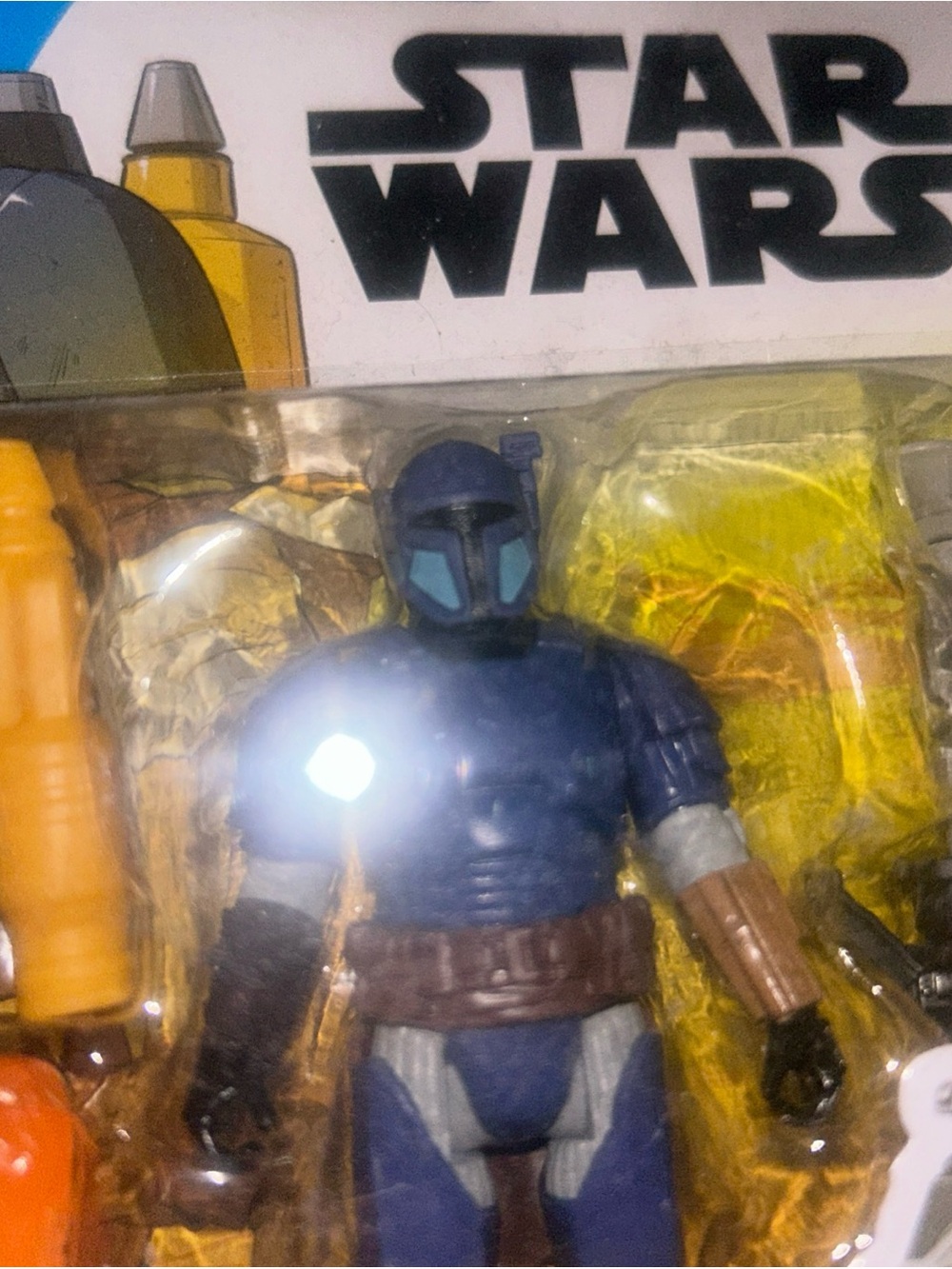 Star Wars Paz Vizsla w Jet Pack & Rocket Launcher 4in Figure Hasbro 2024 New - Picture 2 of 6